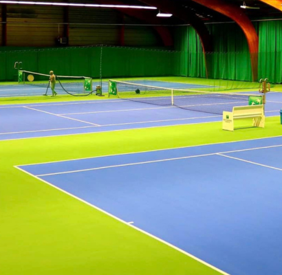 Terrains de tennis rénovés par idemasport