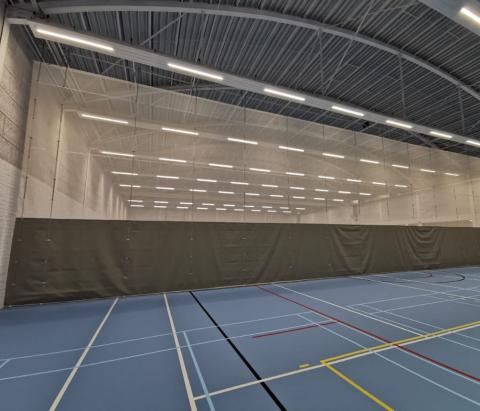 Scheidingsgordijn van Idemasport in Roeselare