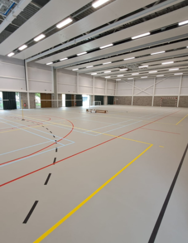 Aménagement complet hall sportif Pittem