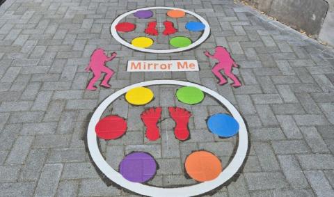 jeu de danse en miroir