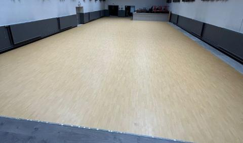 nouveau sol polyvalent salle de fête Andenne