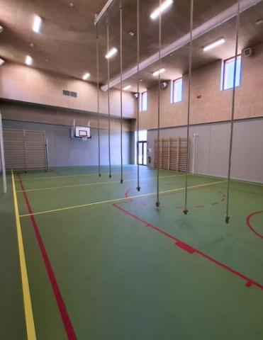 aménagement du nouveau gymnase de l'école